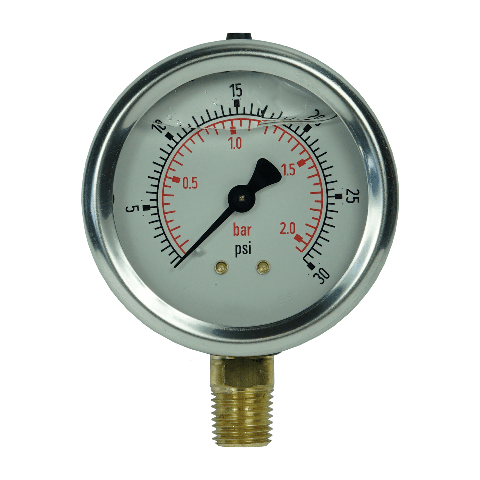 Pressure And Vacuum Gauges 30 Psi Hydracheck