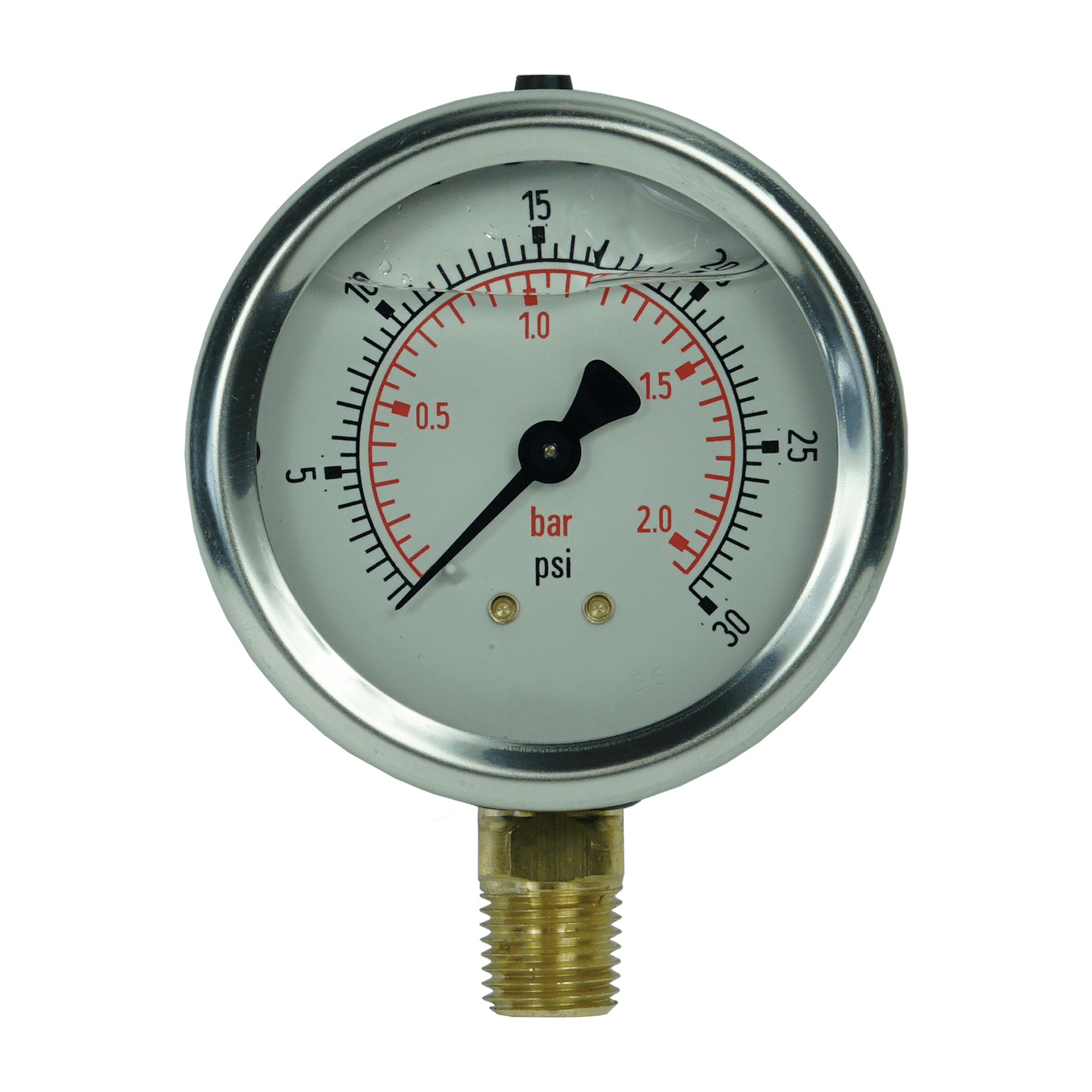 Pressure and Vacuum Gauges 30 PSI Hydracheck