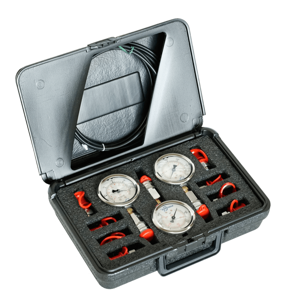 Excavator Komatsu Stainless Steel Gauge set Hydraulic Pressure Test Kit for 