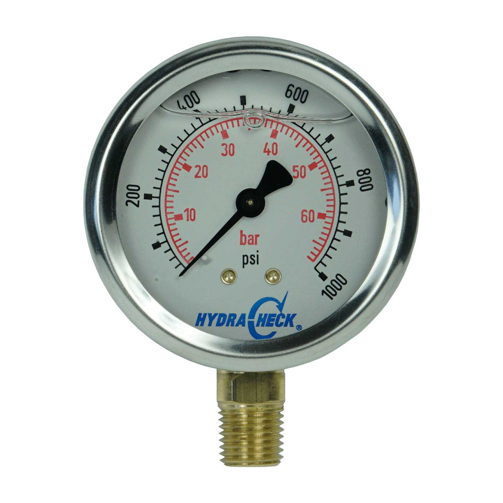 Pressure and Vacuum Gauges - Pressure Gauge - 1000 PSI ...