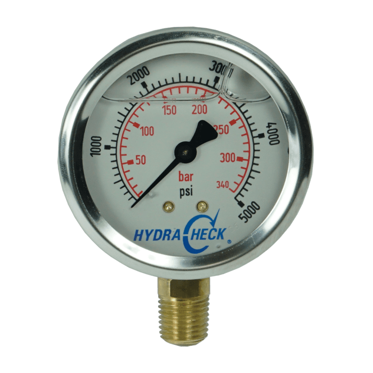 Pressure and Vacuum Gauge Pressure Gauge 5000 PSI HydraCheck