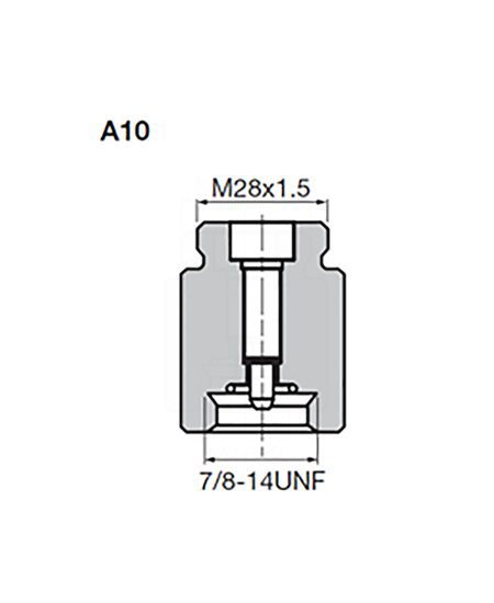 A10 FPK Adapter (7/8-14 UNF)