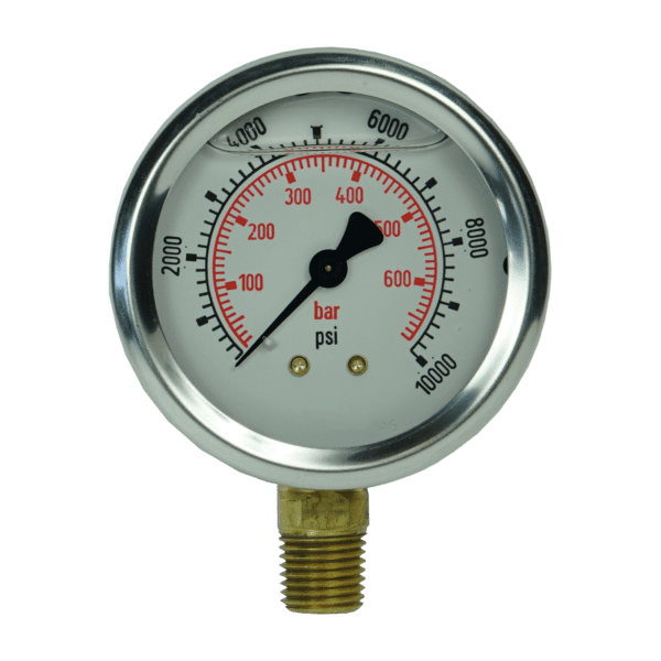 10000 PSI Pressure Gauge