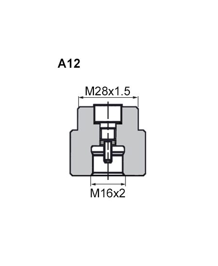 A12 FPK Adapter (M16x2, Minimess)
